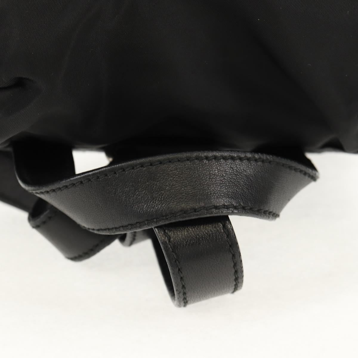 Prada Buckle Backpack Quilted Tessuto, BLACK, NYLON, Backpack