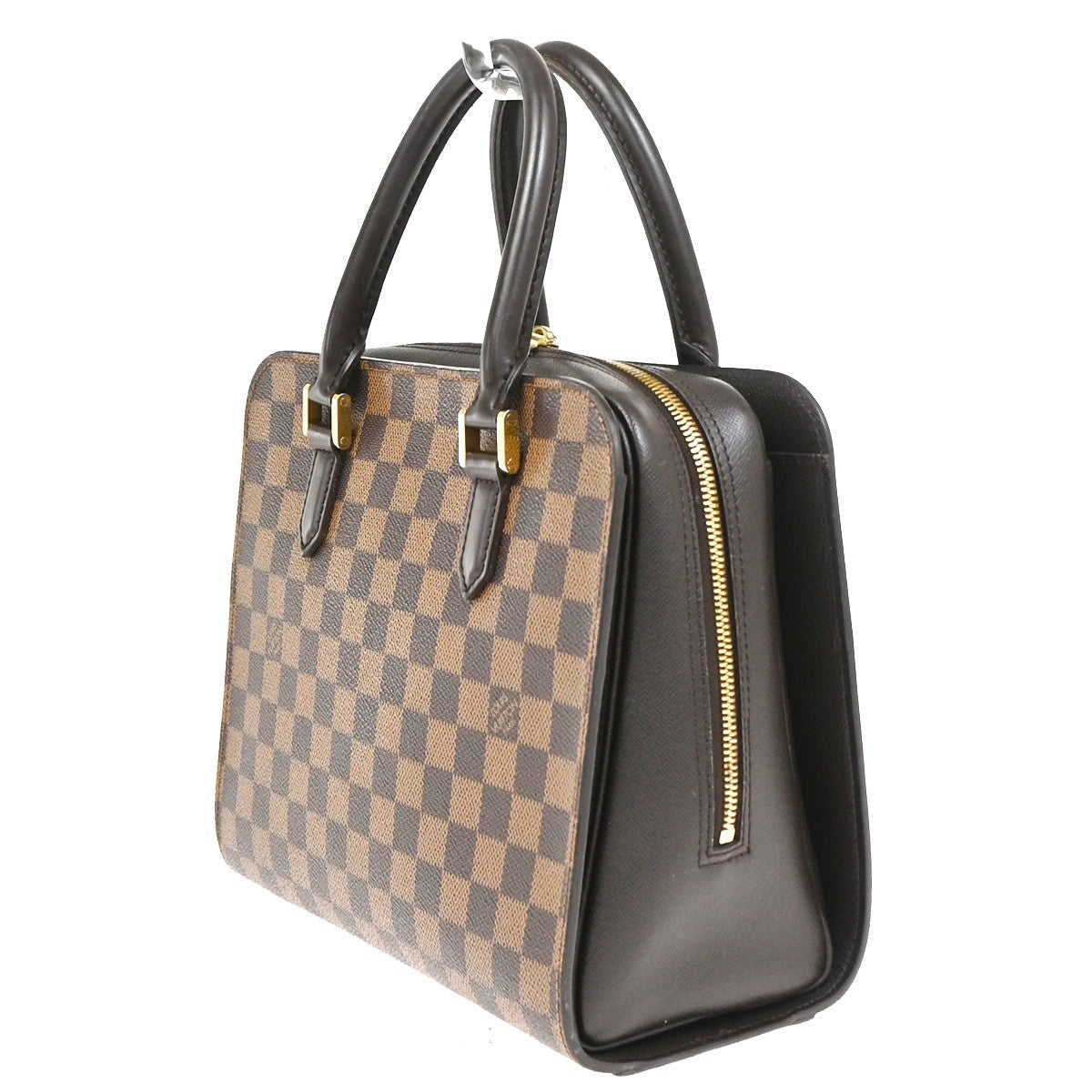 Louis Vuitton Triana Bag Damier, Brown, Leather, Handbag