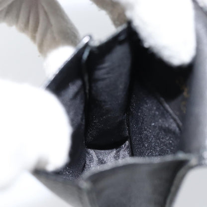 Chanel Vintage CC Phone Holder Crossbody Bag Caviar, BLACK, LEATHER, Clutche & pouche