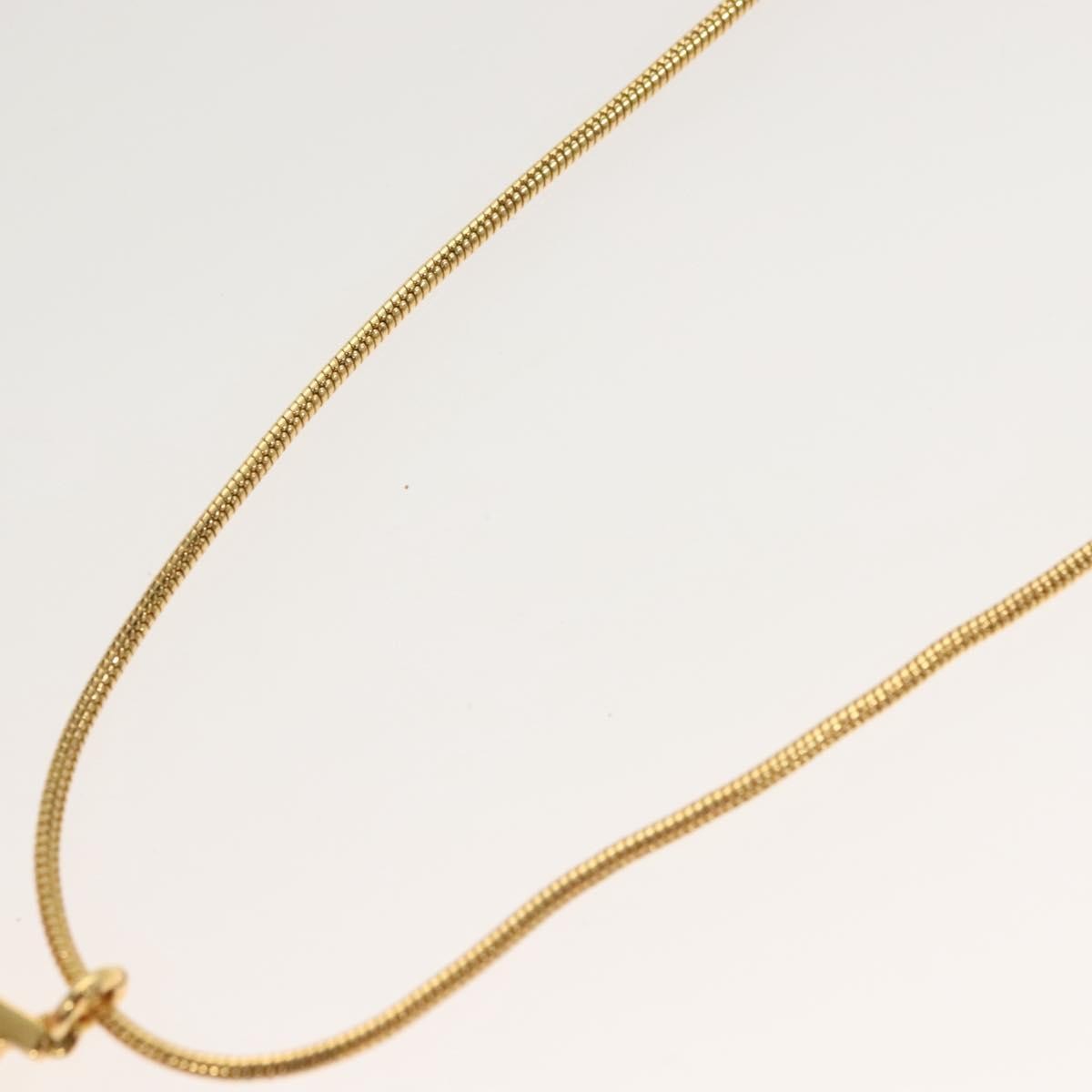 Christian Dior D logo Pendant Necklace Metal, GOLD, METAL, Necklace