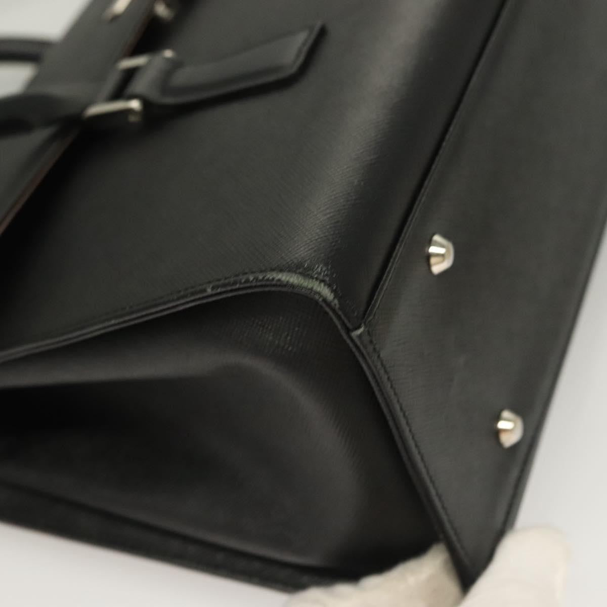 Burberry Vintage Handbag Leather, BLACK, LEATHER, Handbag