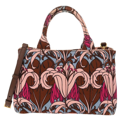 Prada Canapa Open Tote Canvas, MULTICOLOUR, CANVAS, Tote bag
