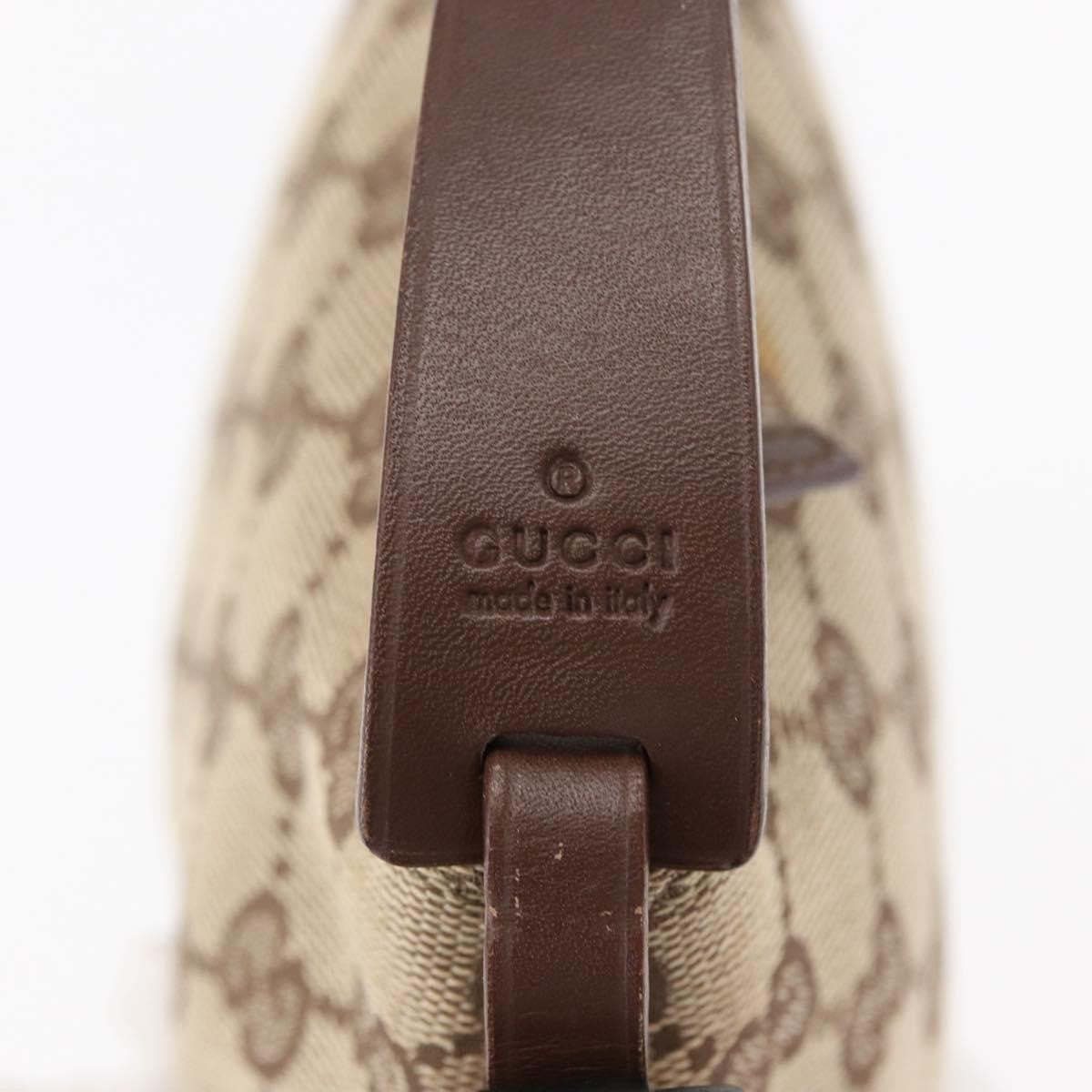 Gucci Pochette GG Canvas, BEIGE, CANVAS, Handbag