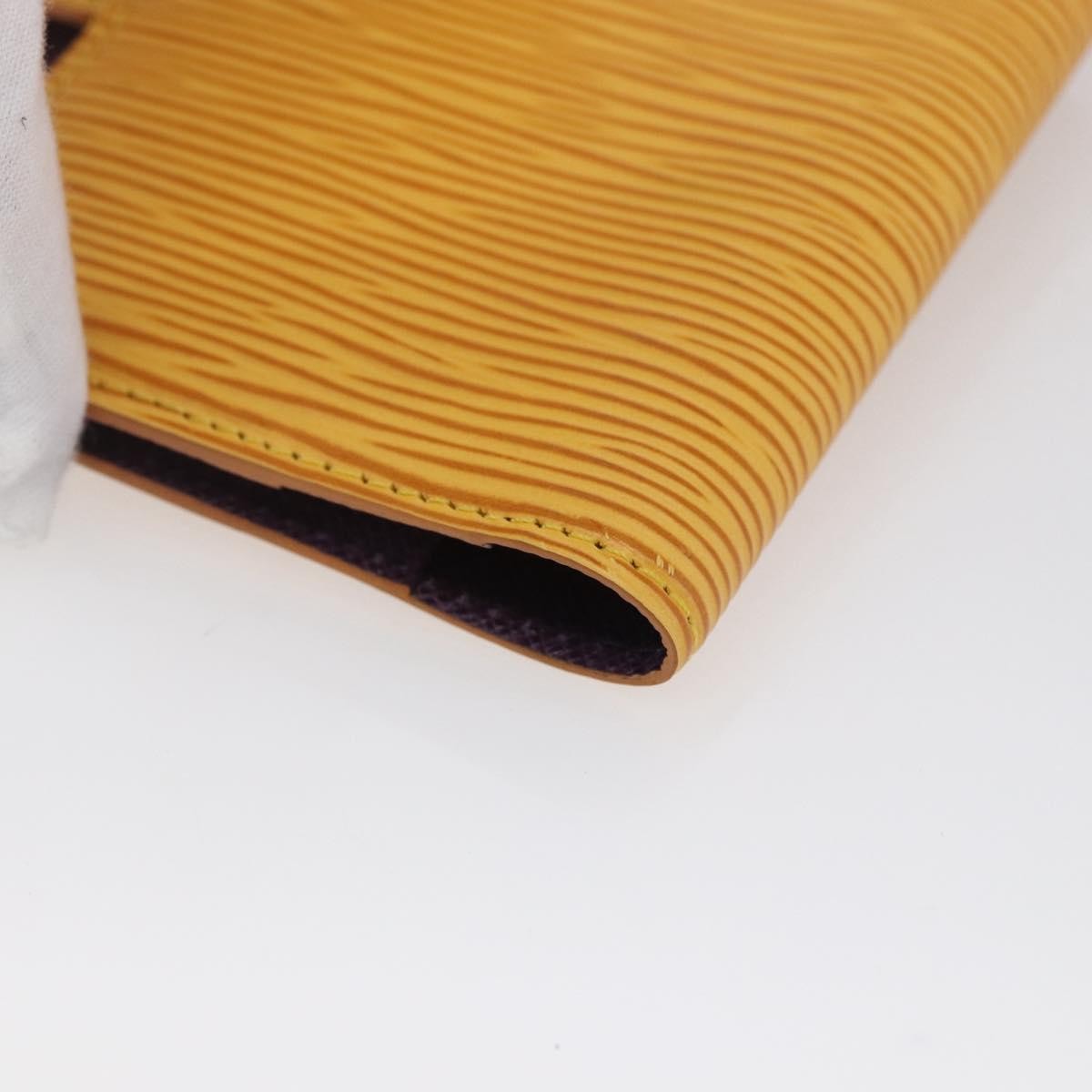 Louis Vuitton Agenda Cover Epi Leather, YELLOW, LEATHER, Wallets