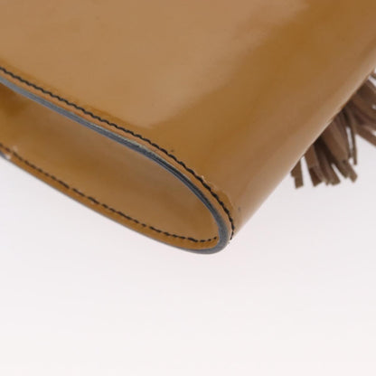 Gucci Emily Chain Flap Bag Patent, BEIGE, PATENT_LEATHER, Shoulder bag