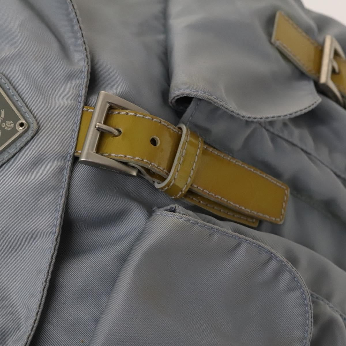 Prada Double Front Pocket Backpack Tessuto, BLUE, NYLON, Backpack