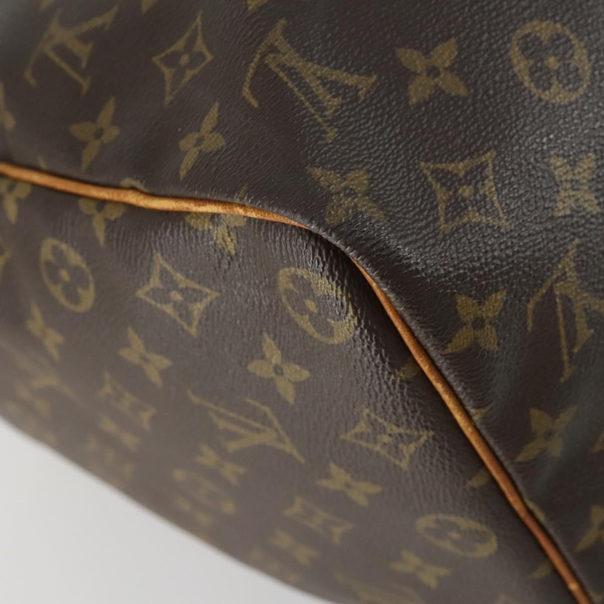 Louis Vuitton Keepall Bag Monogram Canvas, BROWN, CANVAS, Travel bag