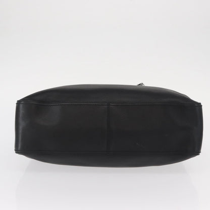 Salvatore Ferragamo Gancini Tote Leather, BLACK, LEATHER, Tote bag