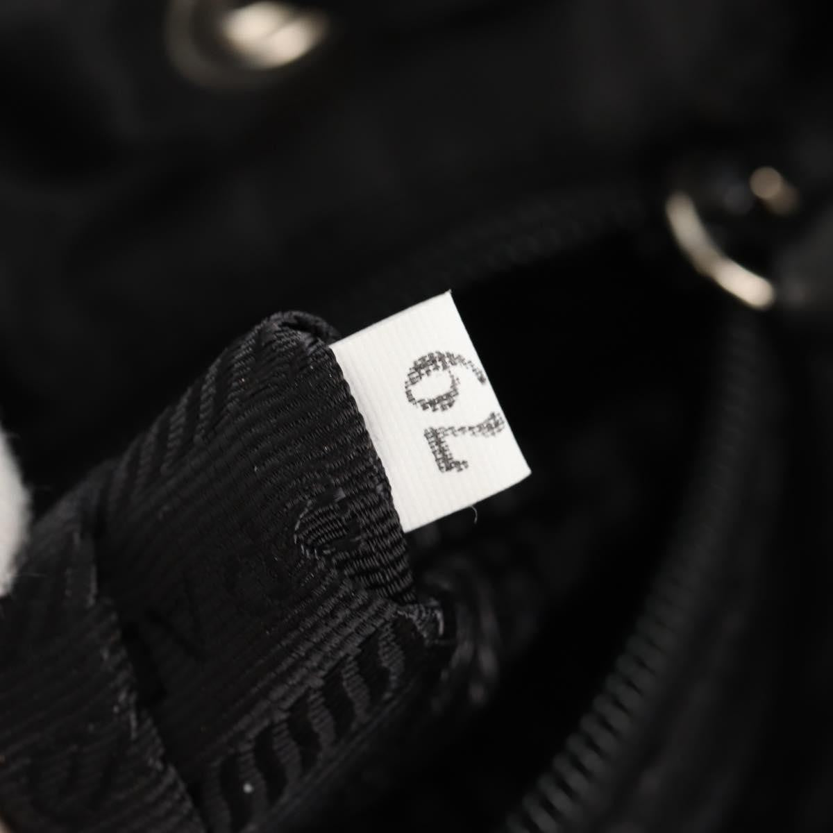 Prada Buckle Backpack Quilted Tessuto, BLACK, NYLON, Backpack