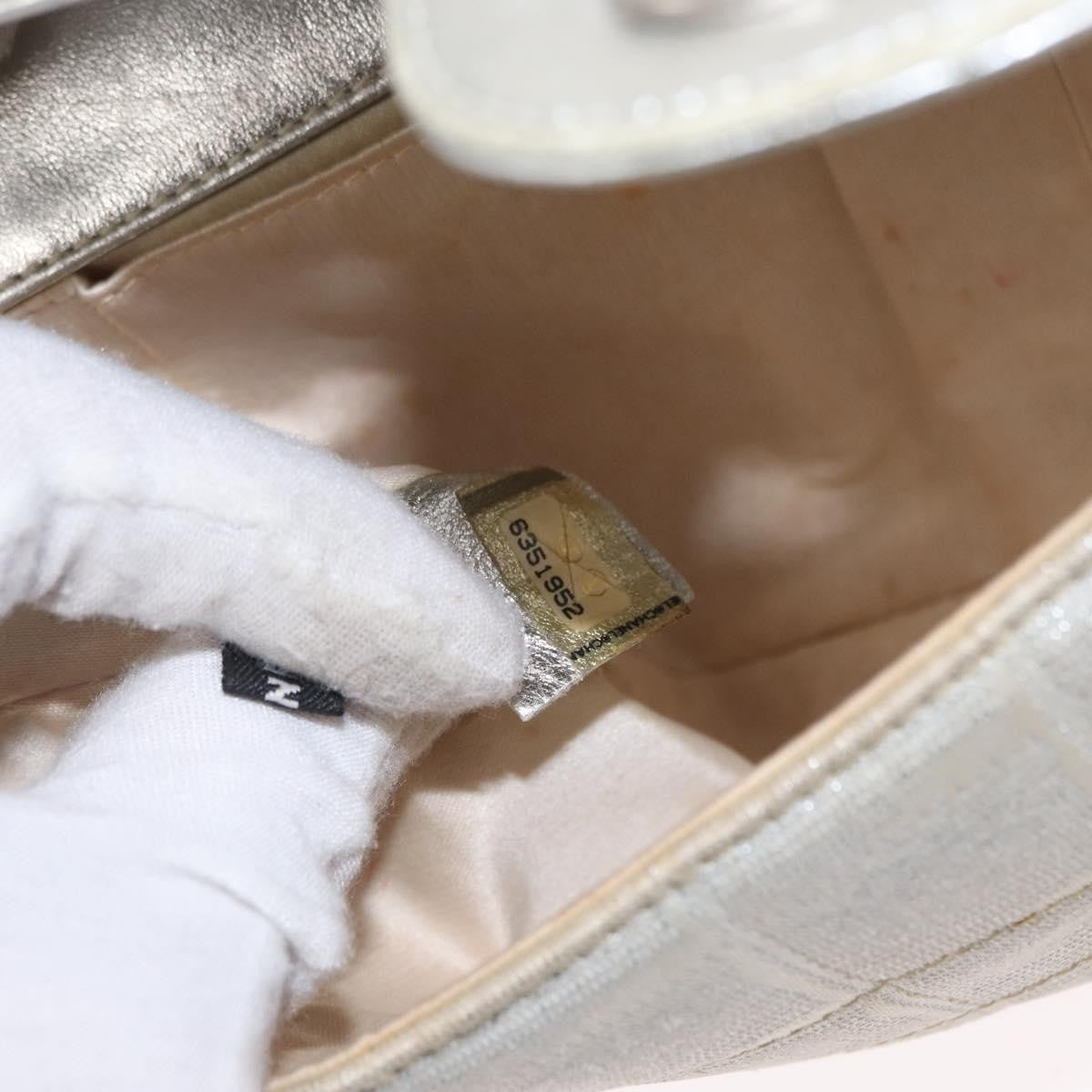 Chanel Travel Line Flap Bag Canvas, SILVER, CANVAS, Shoulder bag