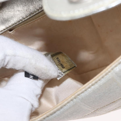 Chanel Travel Line Flap Bag Canvas, SILVER, CANVAS, Shoulder bag