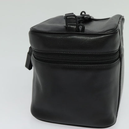 Salvatore Ferragamo Vintage Gancini Pochette Leather, BLACK, LEATHER, Handbag