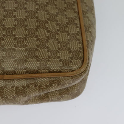 Celine Vintage Macadam Shoulder Bag Canvas, BEIGE, CANVAS, Shoulder bag