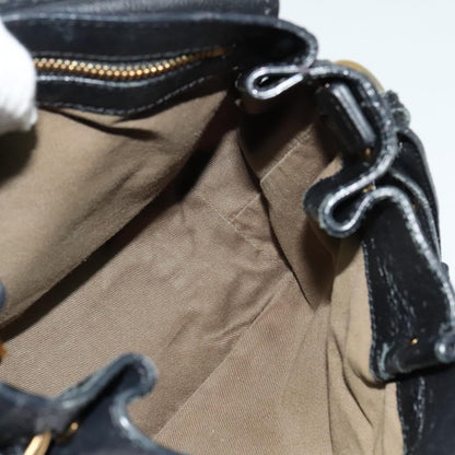 Chloe Elsie Satchel Leather, BLACK, LEATHER, Handbag