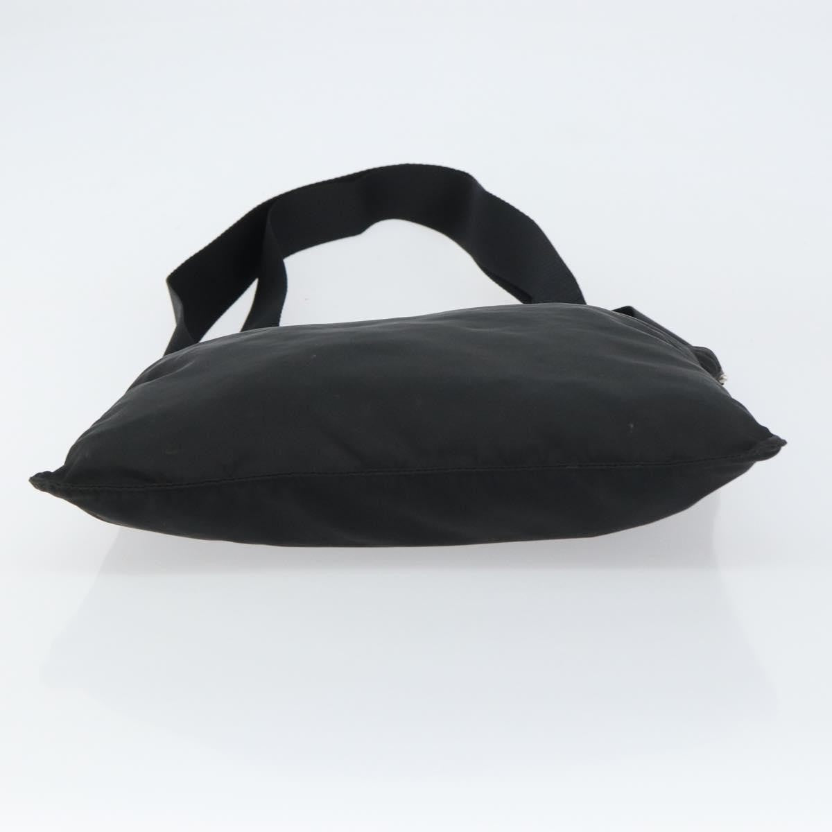 Prada Flat Messenger Bag Tessuto, BLACK, NYLON, Shoulder bag
