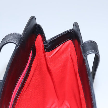 Celine Shoulder Bag Suede and leather, BLACK, SUEDE, Shoulder bag