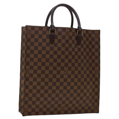 Louis Vuitton Sac Plat Bag Damier, BROWN, CANVAS, Handbag