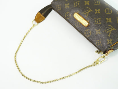 Louis Vuitton Eva Handbag Monogram Canvas, BROWN, CANVAS, Clutche & pouche
