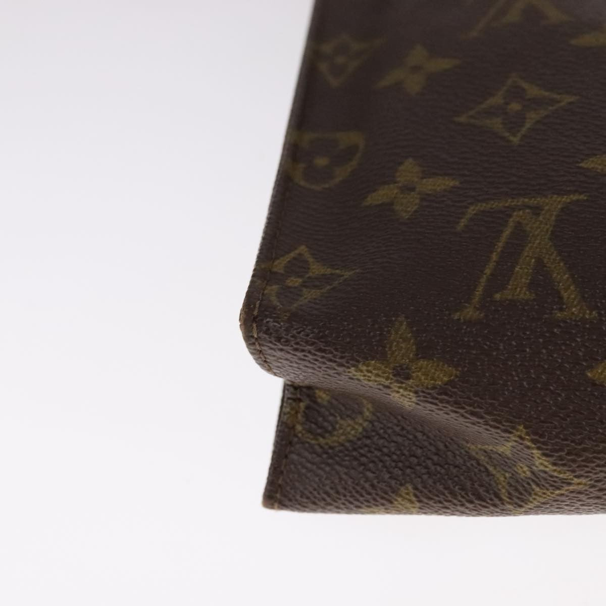 Louis Vuitton Pochette Voyage Monogram Eclipse Canvas, BROWN, CANVAS, Clutche & pouche