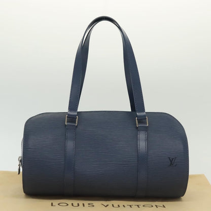 Louis Vuitton Soufflot Handbag Epi Leather, BLUE, LEATHER, Handbag