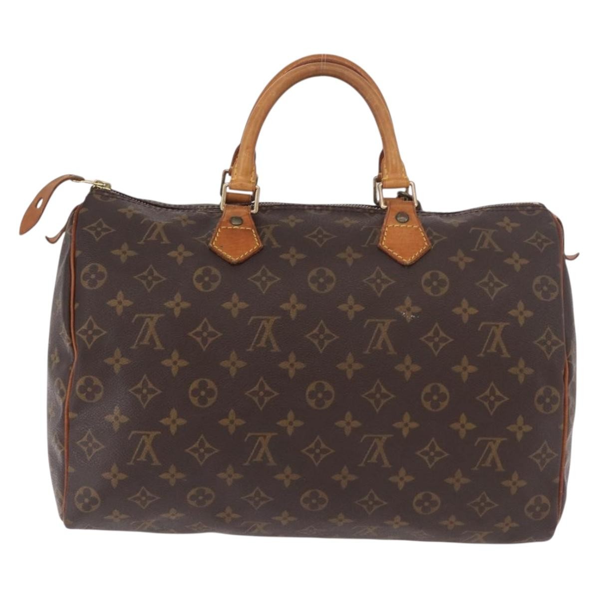 Louis Vuitton Speedy Handbag Monogram Canvas, Brown, Canvas, Handbag