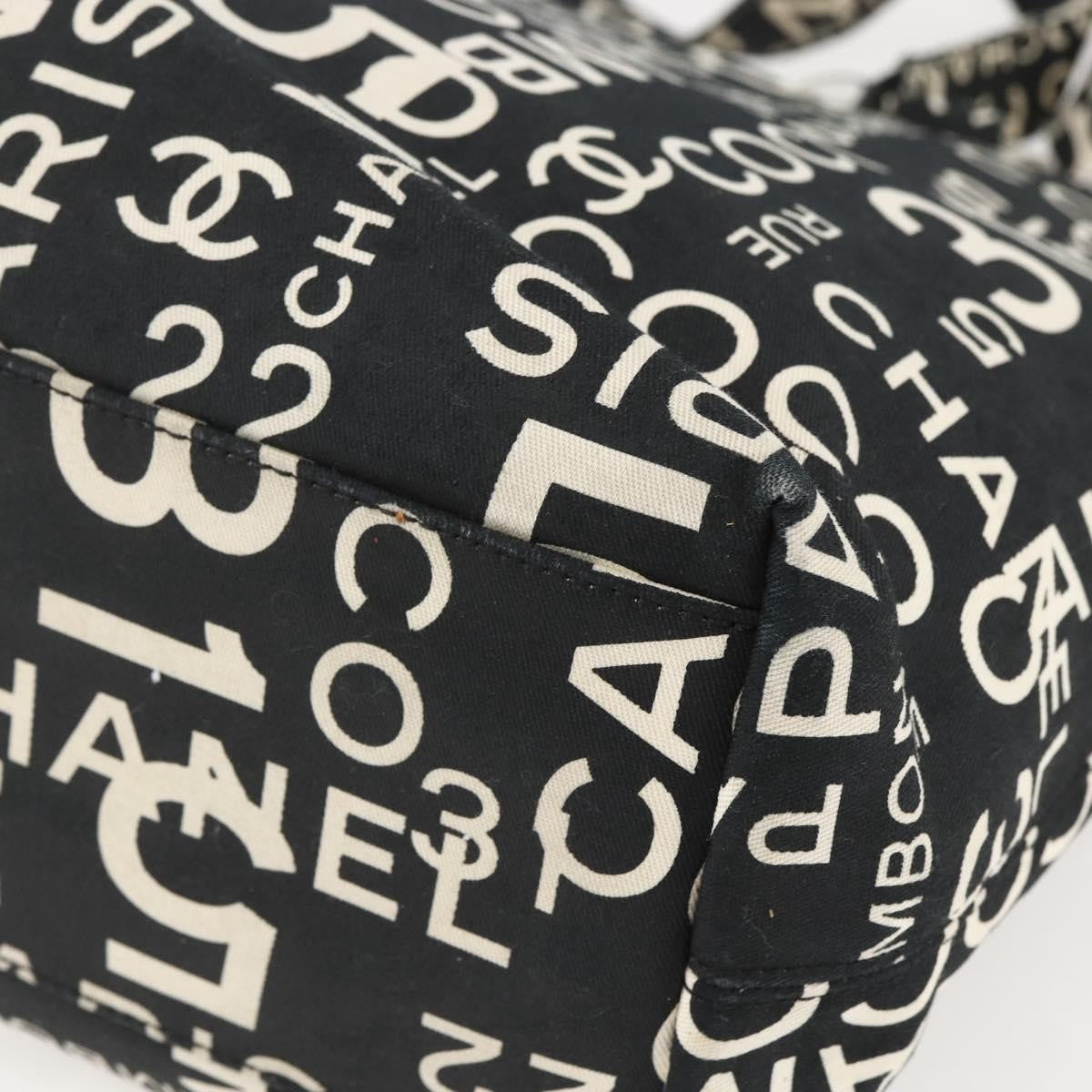 Chanel 31 Rue Cambon Beach Zip Tote Printed Canvas, BLACK, CANVAS, Tote bag