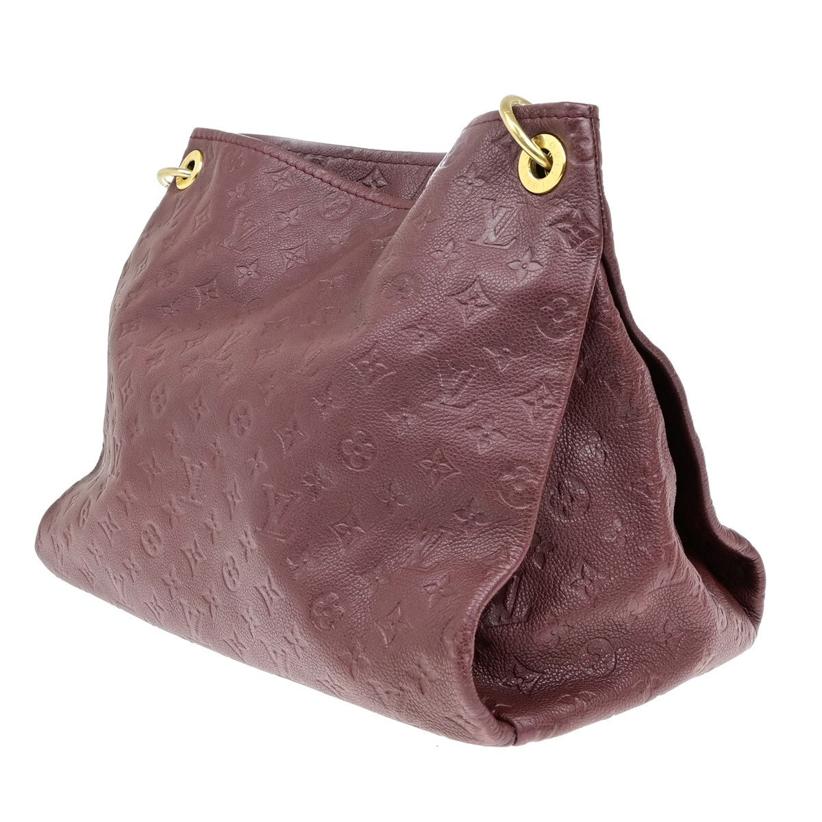 Louis Vuitton Artsy Handbag Monogram Empreinte Leather, RED, LEATHER, Shoulder bag
