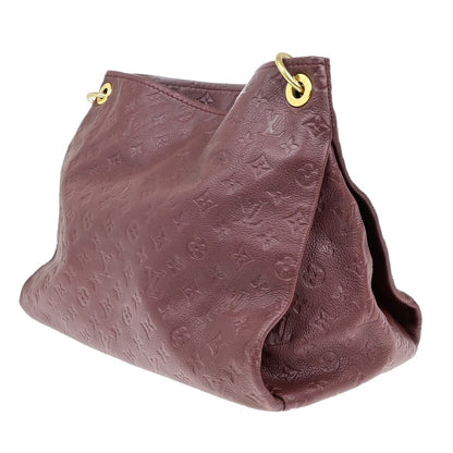 Louis Vuitton Artsy Handbag Monogram Empreinte Leather, RED, LEATHER, Shoulder bag