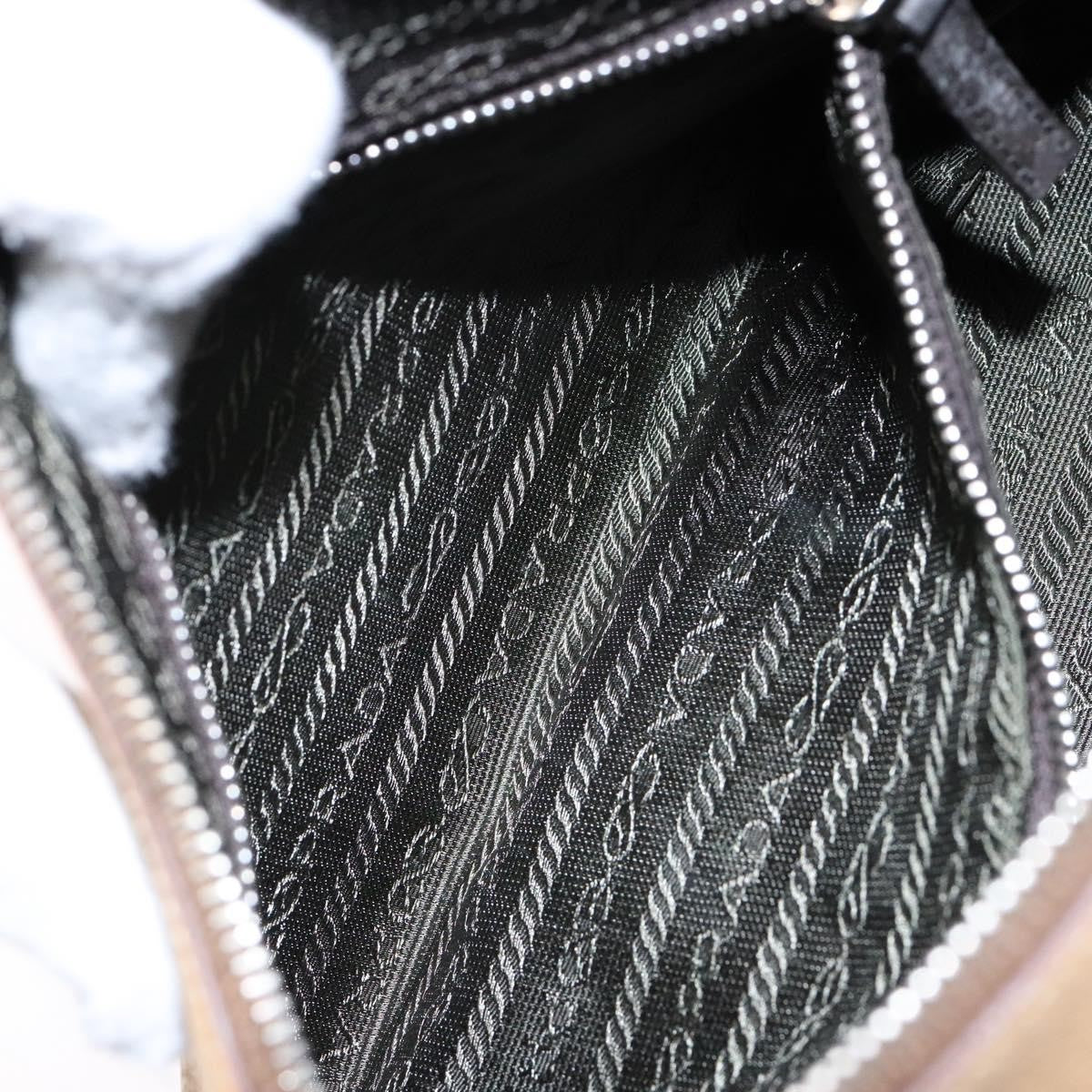 Prada Cuir Promenade Bag Saffiano Leather, BEIGE, LEATHER, Handbag