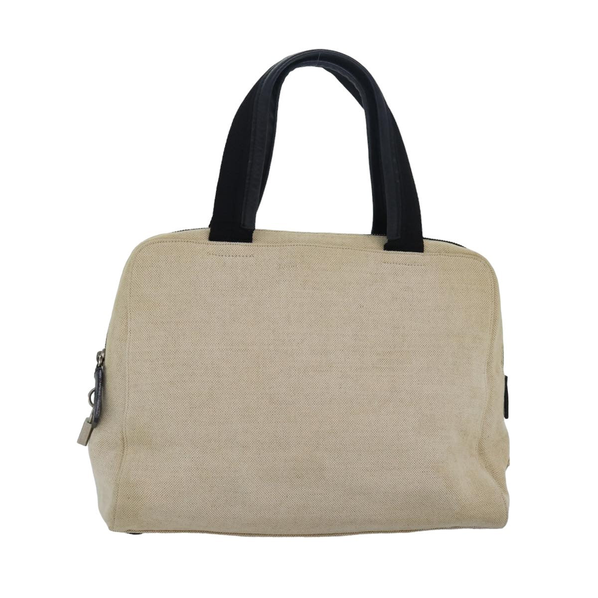 Prada Vintage Handbag Canvas, BEIGE, CANVAS, Handbag