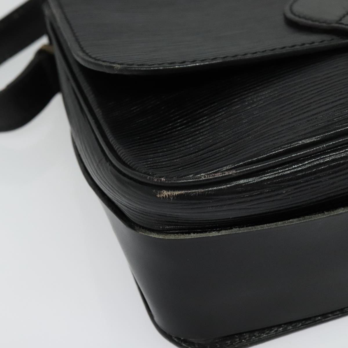 Louis Vuitton Cartouchiere Handbag Epi Leather, BLACK, LEATHER, Handbag