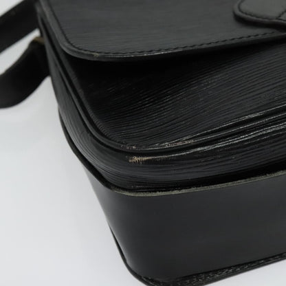 Louis Vuitton Cartouchiere Handbag Epi Leather, BLACK, LEATHER, Handbag
