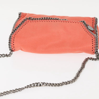 Stella McCartney Falabella Fold Over Crossbody Bag Suede, ORANGE, SUEDE, Shoulder bag