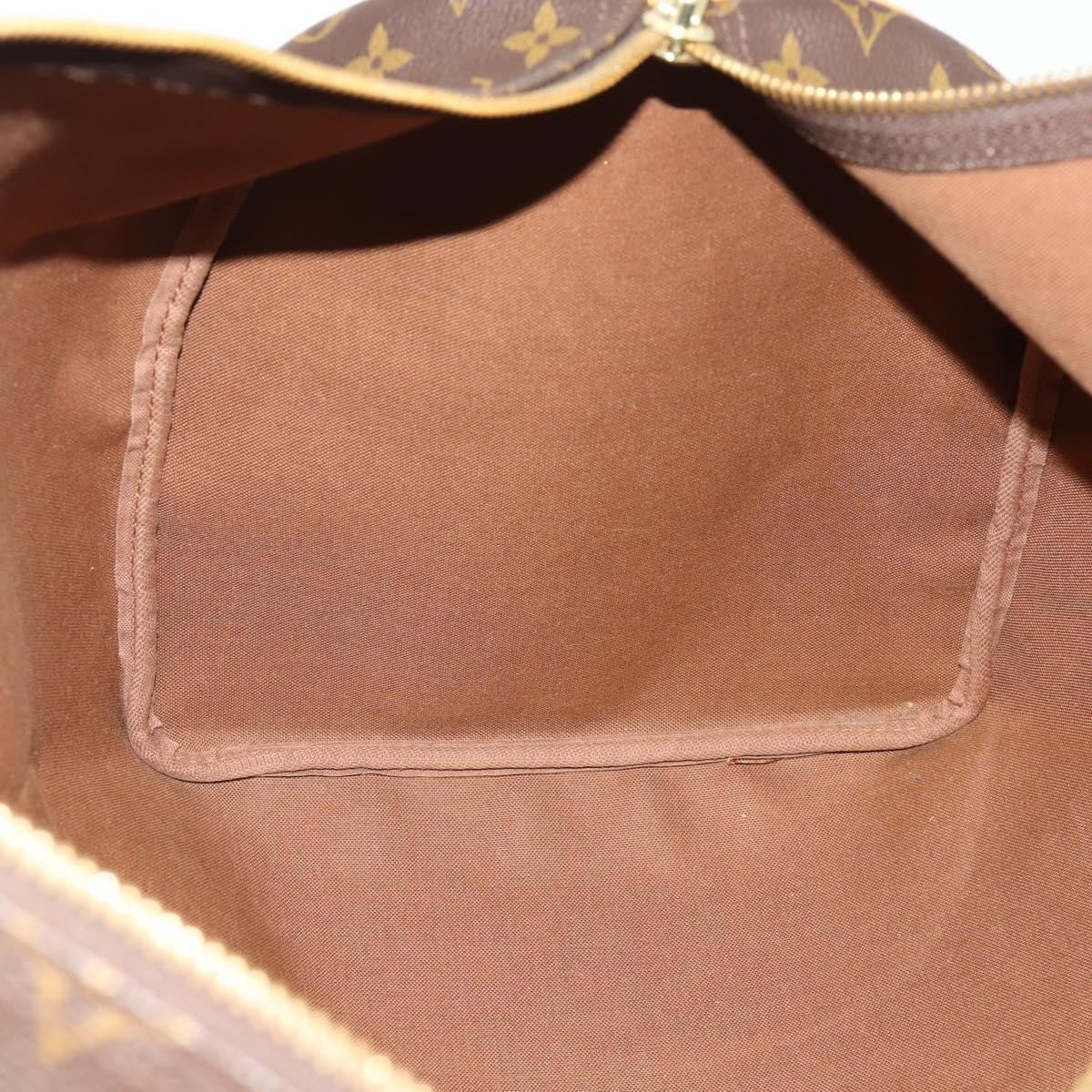 Louis Vuitton Keepall Bag Monogram Canvas, BROWN, CANVAS, Travel bag