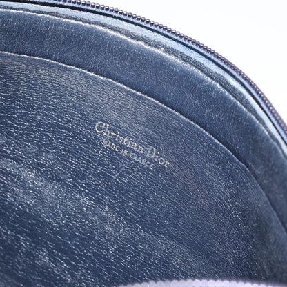 Christian Dior Vintage Trotter Shoulder Bag Canvas, NAVY, CANVAS, Shoulder bag