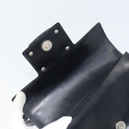 Salvatore Ferragamo Vala Handbag Leather, BLACK, LEATHER, Handbag