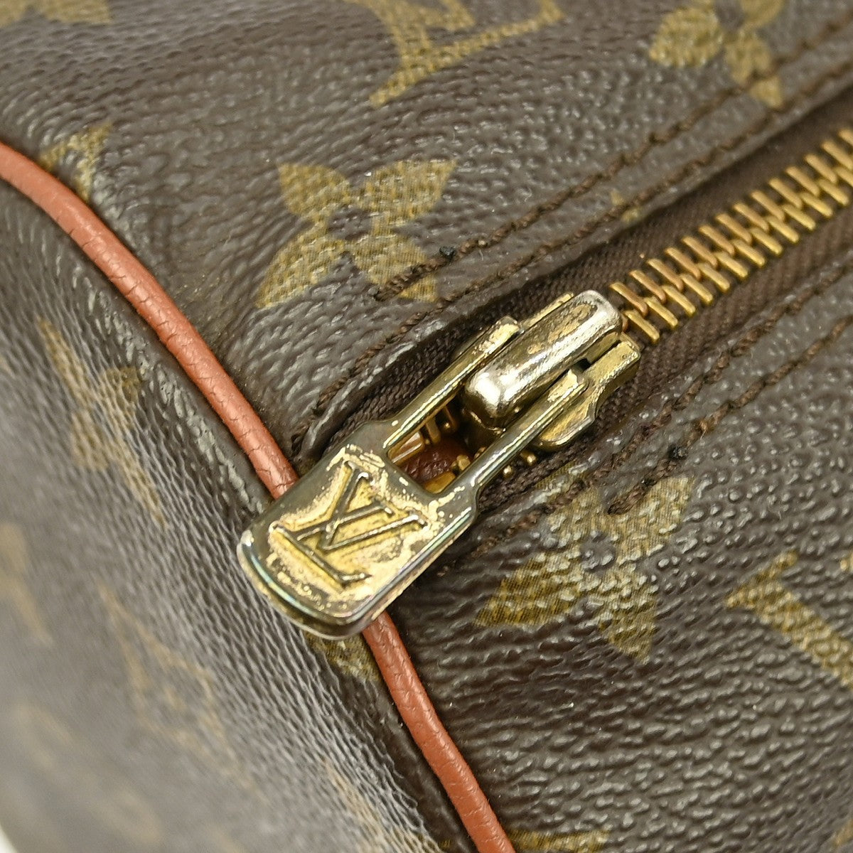 Louis Vuitton Papillon Handbag Monogram Canvas, Brown, Canvas, Handbag