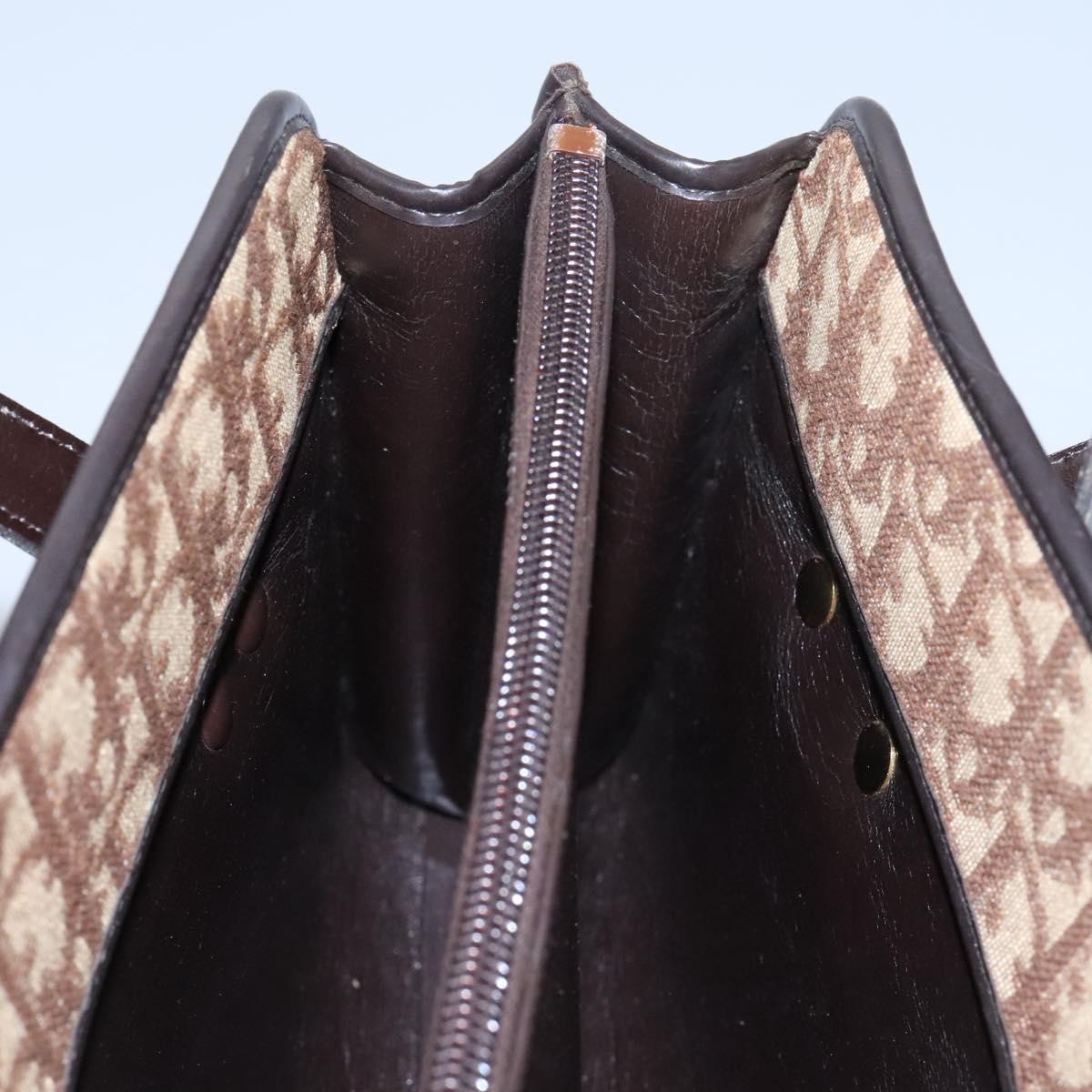 Christian Dior Trotter Canvas, BROWN, CANVAS, Handbag