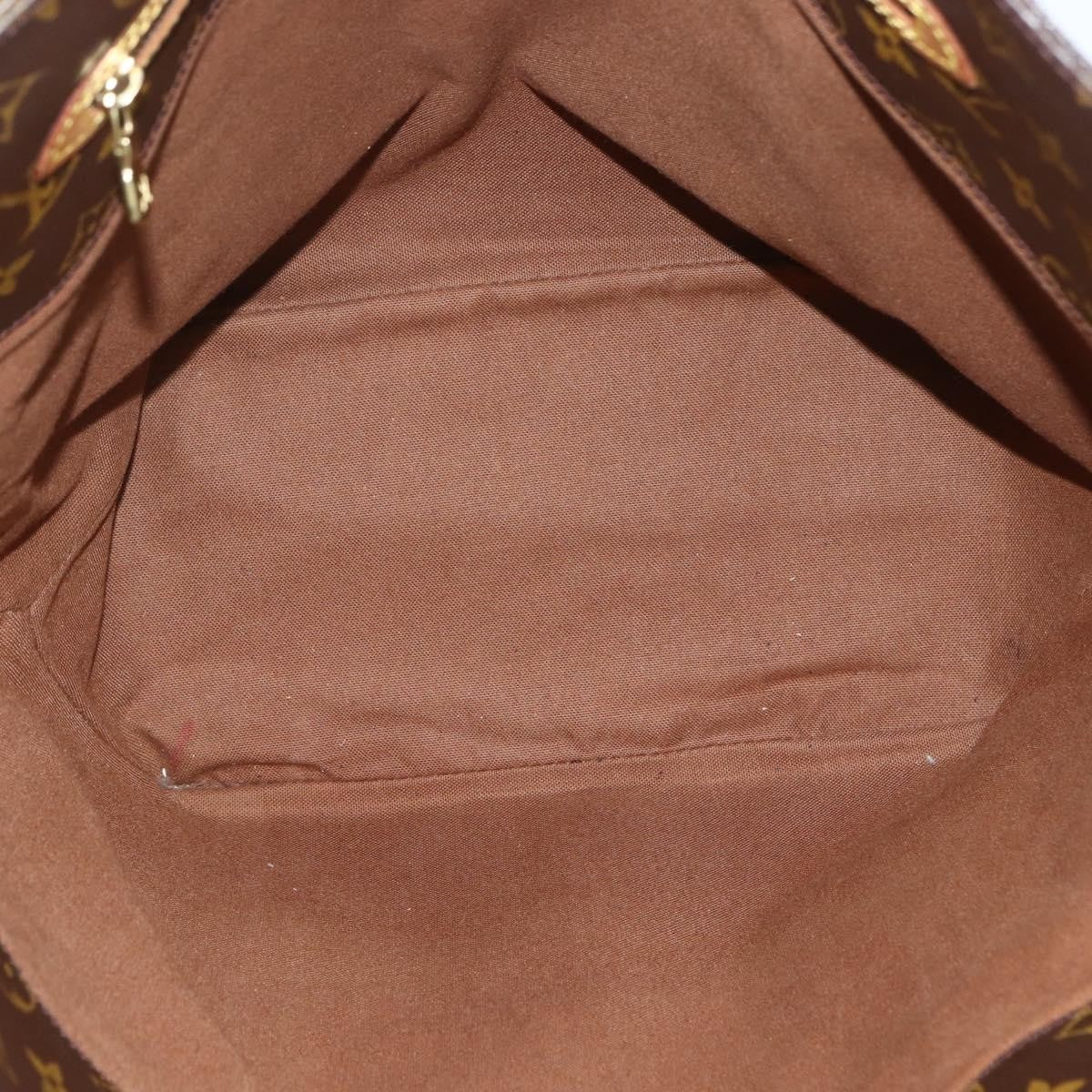 Louis Vuitton Shopping Sac Handbag Monogram Canvas, BROWN, CANVAS, Tote bag