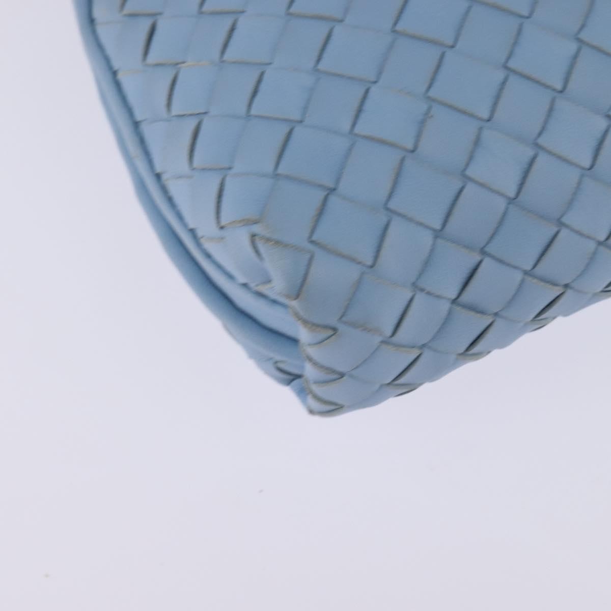 Bottega Veneta Nodini Crossbody Bag Intrecciato Nappa, BLUE, LEATHER, Crossbody bag