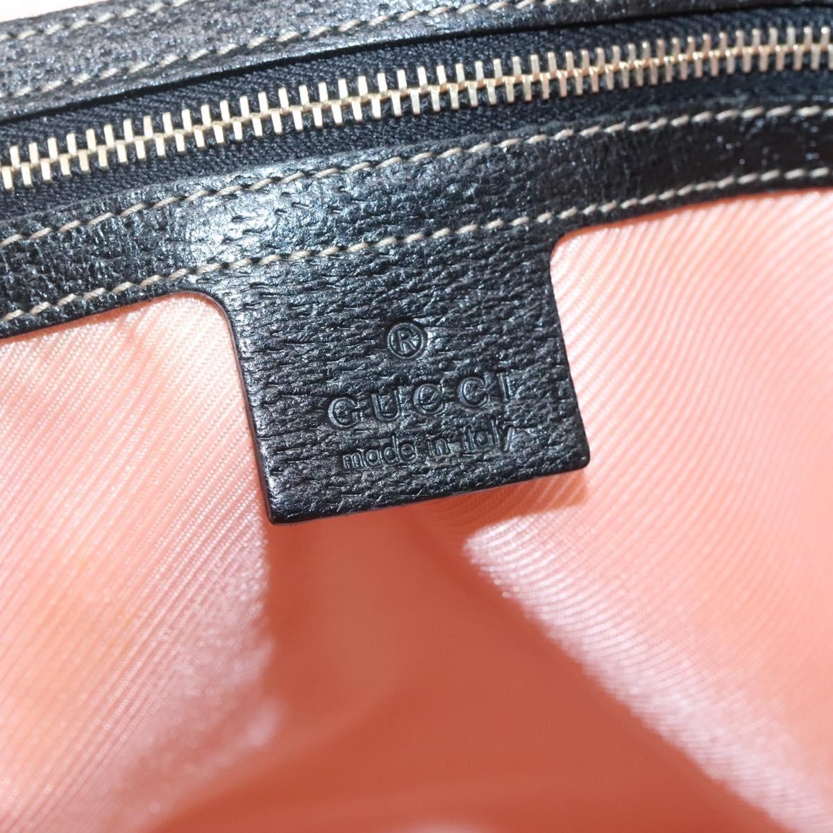 Gucci Charmy Tote Satin, BLACK, SATIN, Tote bag