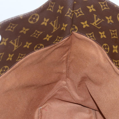 Louis Vuitton Shopping Sac Handbag Monogram Canvas, BROWN, CANVAS, Tote bag