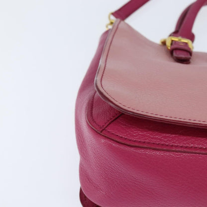 Miu Miu Madras Convertible Lock Tote Leather, PINK, LEATHER, Handbag