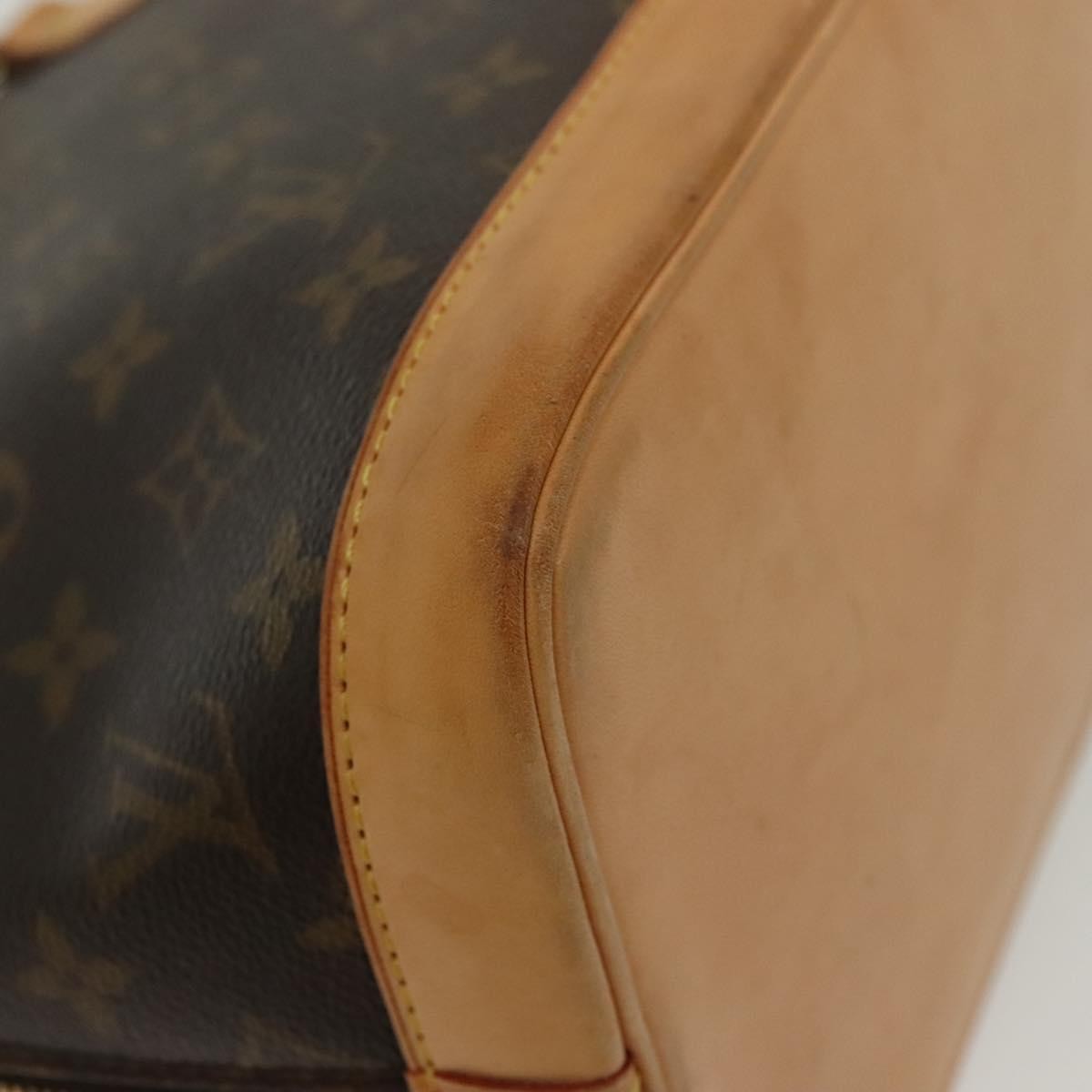 Louis Vuitton Alma Handbag Monogram Canvas, BROWN, CANVAS, Handbag