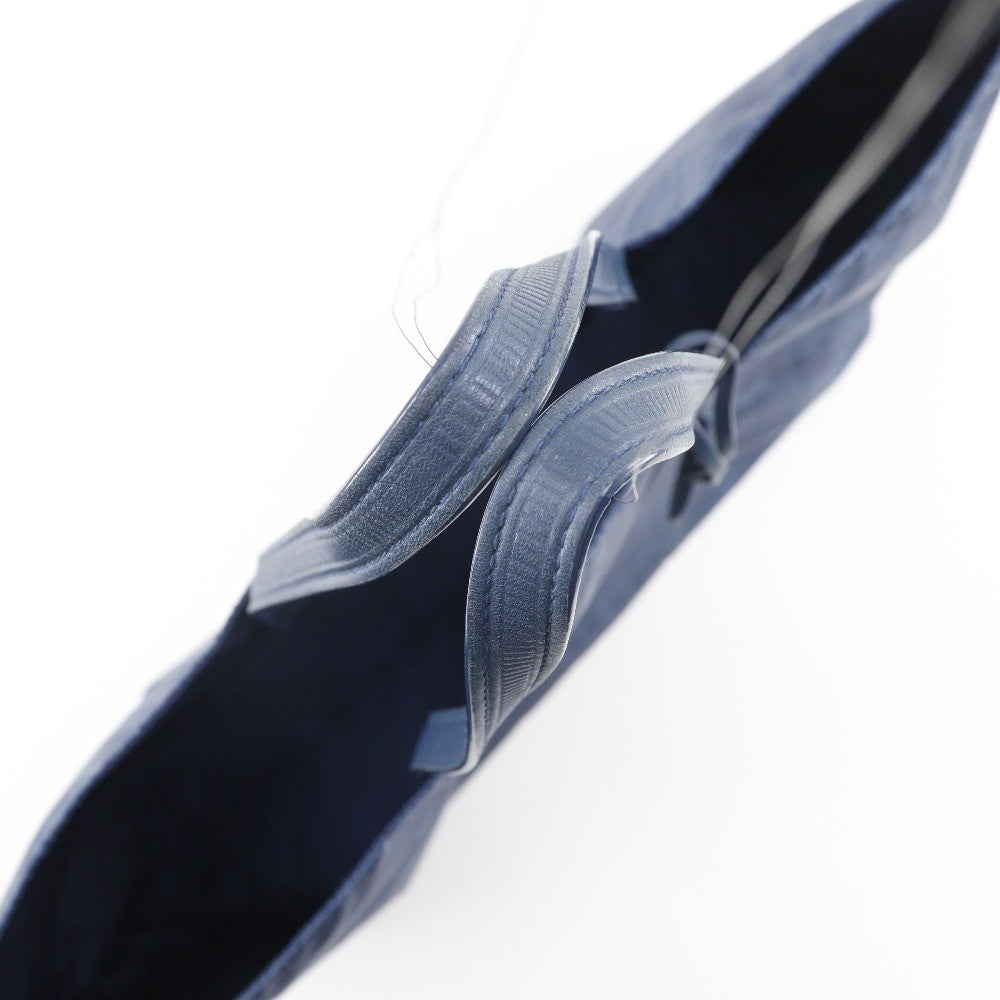 Bottega Veneta Intrecciolusion Tote Printed Nylon, NAVY, NYLON, Tote bag