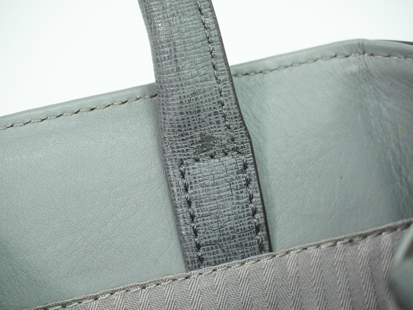 Fendi 2Jours Bag Leather, GRAY, LEATHER, Handbag