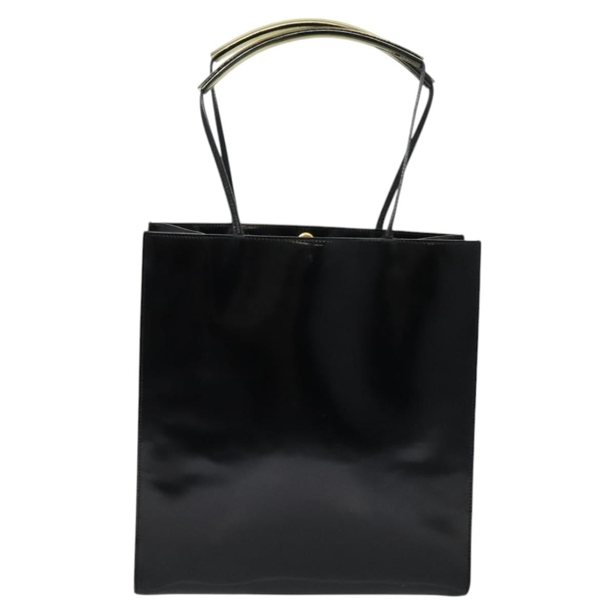 Salvatore Ferragamo Shopper Tote Leather, BLACK, PATENT_LEATHER, Tote bag