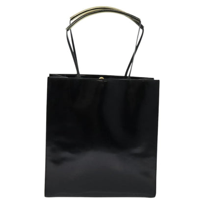 Salvatore Ferragamo Shopper Tote Leather, BLACK, PATENT_LEATHER, Tote bag