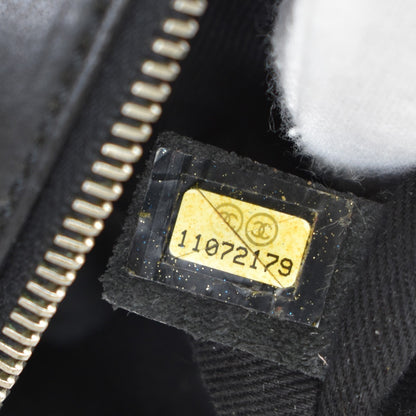 Chanel Coco Bowling Bag Quilted Leather, BLACK, LEATHER, Handbag