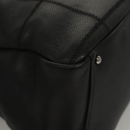 Chanel Chocolate Bar Shoulder Bag Calfskin, BLACK, LEATHER, Shoulder bag